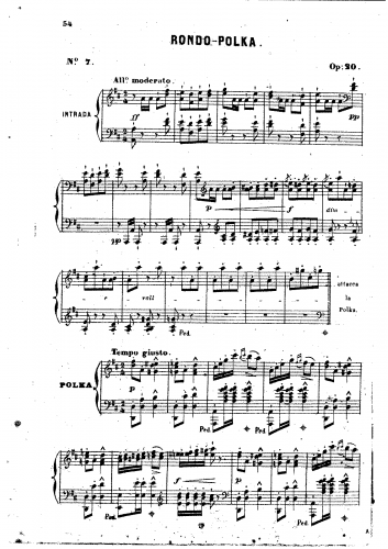 Ravina - Rondo-Polka - Piano Score - Score
