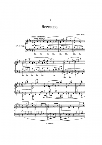 Brüll - Berceuse - Score
