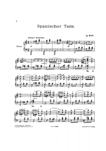 Brüll - Spanish Dance - Score