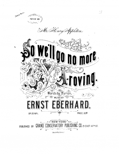 Eberhard - Songs - Score