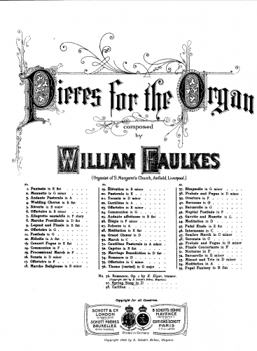 Faulkes - Two Organ Pieces - Score