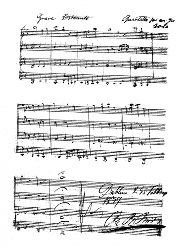 Bull - Quartetto per un [violino] solo - Score