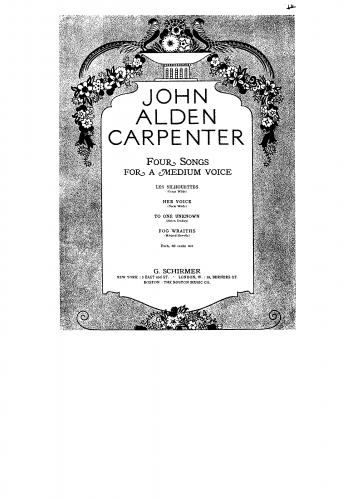 Carpenter - 4 Songs - Score