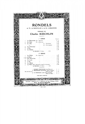 Koechlin - 7 Rondels - 2. L'hiver
