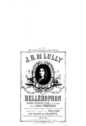 Lully - Bellérophon, LWV 57 - Vocal Score - Score