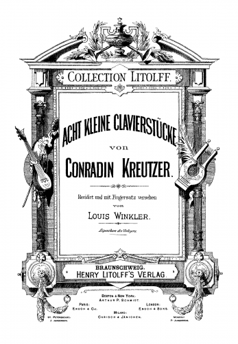 Kreutzer - 8 Piano Pieces - Score