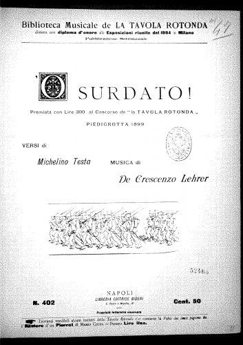 De Crescenzo - 'O surdato! - Score