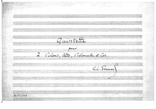 Gounod - Quintette pour 2 Violons, Alto, Violoncelle et Cor - Mvt.1