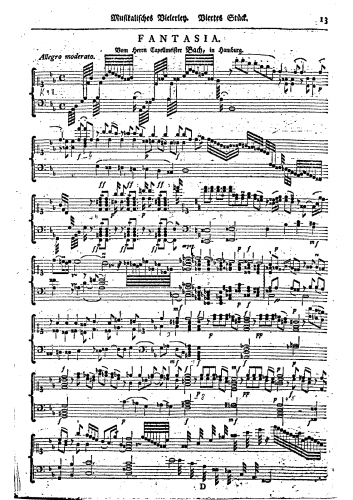 Bach - Fantasia in G minor - Score