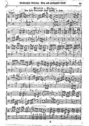 Höckh - Violin Sonata in C major - Score