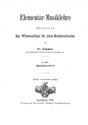 Zimmer - Elementar-Musiklehre - Complete Book
