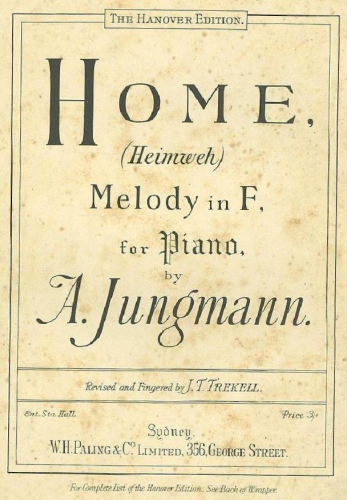 Jungmann - Le mal du pays - Piano Score - Complete  score