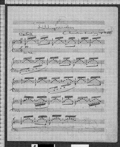 Sinding - 6 Stücke, Op. 32 - Piano Score Selections - 3. Frühlingsrauschen