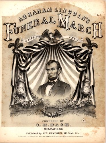 Bach - Funeral March to the Memory of Abraham Lincoln - For Piano - Score