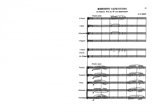 Weber - Piano Sonata No. 2 - III. Menuetto Capriccioso For Orchestra (Tchaikovsky) - III. Menuetto capriccioso