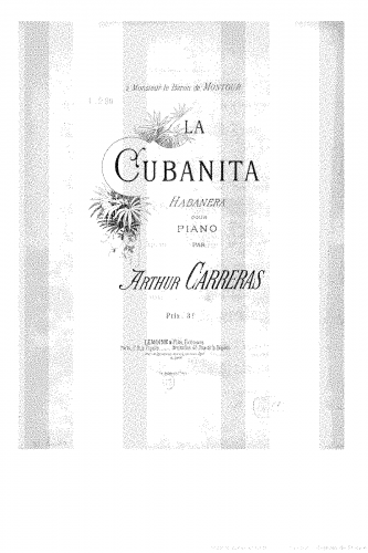 Carreras - La Cubanita - Score