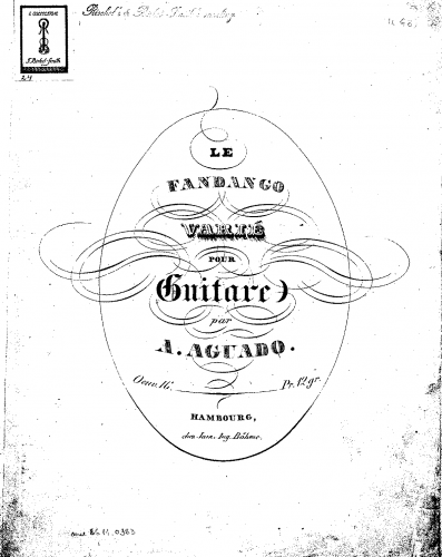 Aguado - Fandango Variado - Score