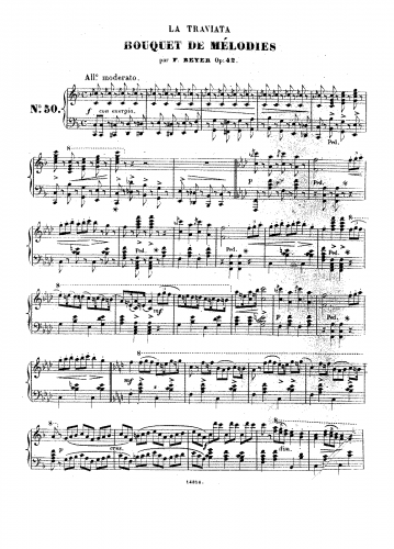 Beyer - Bouquet de Melodies - Piano Score Selections - 50. La Traviata (Verdi)