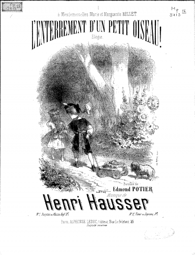 Hausser - L'enterrement d'un petit oiseau - Score