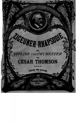 Thomson - Zigeuner-Rhapsodie - Score (Piano Reduction) and Violin Part
