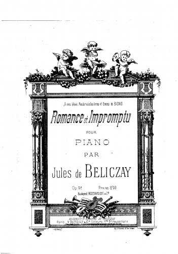 Beliczay - Romance et Impromptu - Score