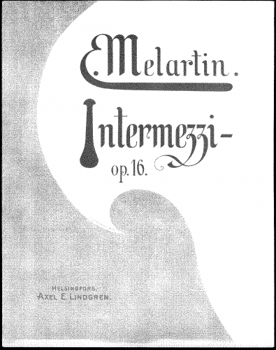 Melartin - Intermezzi - Score