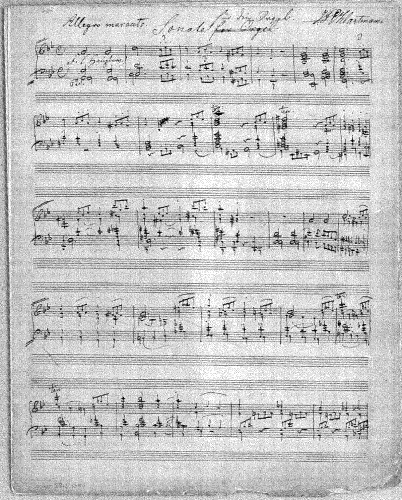 Hartmann - Organ Sonata - Score