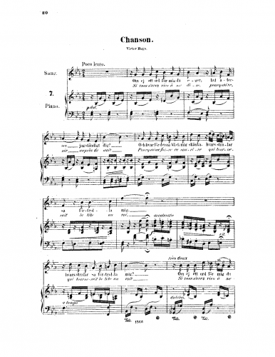 Kjerulf - 8 Sånger - Score