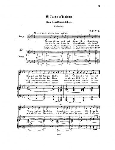 Kjerulf - 4 Sånger - Score