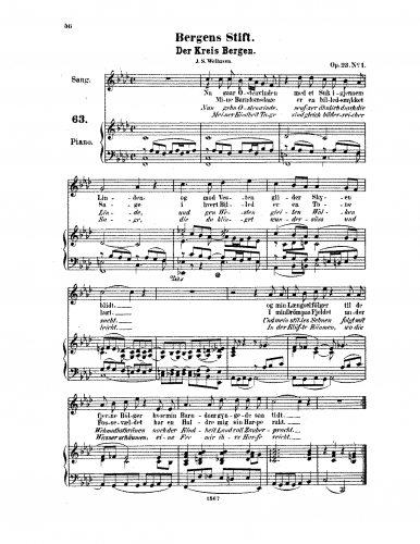 Kjerulf - 5 Sange - Score
