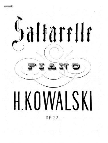Kowalski - Saltarelle - Score