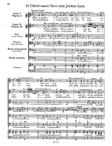 Schein - Christ unser Herr zum Jordan kam - Score
