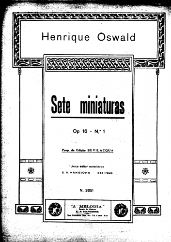 Oswald - 7 (Sete) Miniaturas - Score