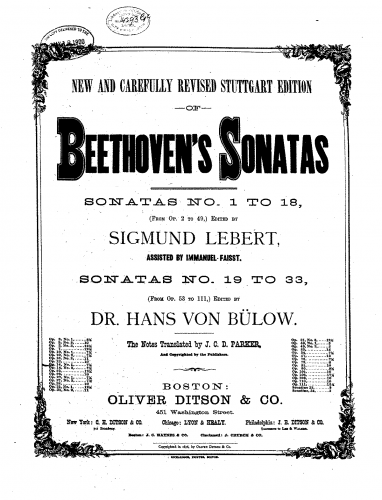 Beethoven - Piano Sonata No. 9 - Score