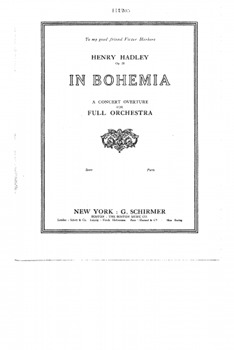 Hadley - In Bohemia - Score