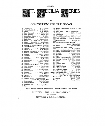 Gaul - From the Southland - Score