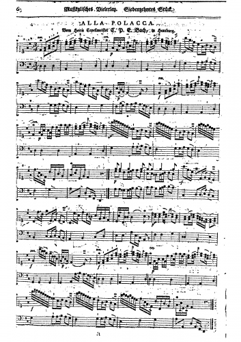 Bach - Alla polacca - Score