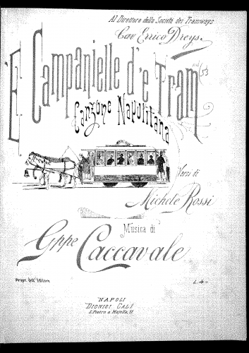 Caccavale - 'E campanielle d"e tram - Score
