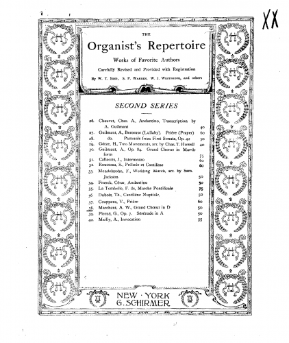 Marchant - Grand choeur - Score