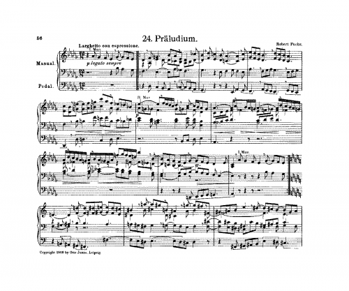 Fuchs - Präludium in D-flat major, - Score