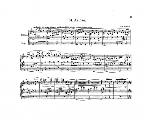 Schmid - Arioso in F major - Score