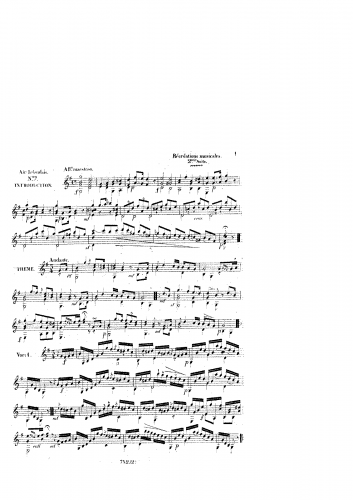 Herz - Récréations Musicales - For Guitar solo (Carcassi) - Suite No. 2