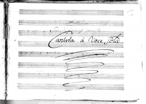 Scarlatti - Già di trionfi onusto; Il Germanico - Score