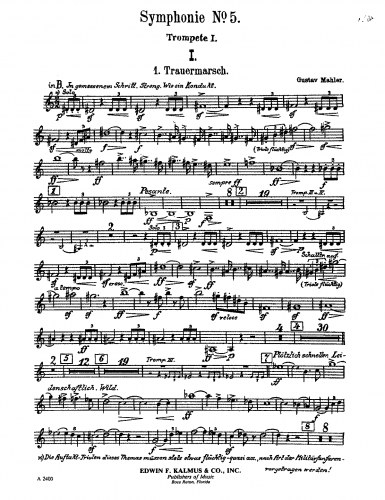Mahler - Symphony No. 5 - Trumpet 1