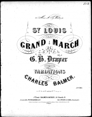 Balmer - St. Louis Grand March - Score