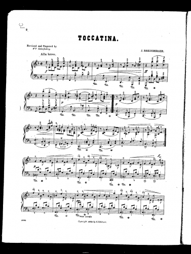 Rheinberger - Three Pieces - No. 2 - Toccatina