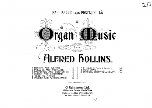 Hollins - Prelude and Postlude - Score