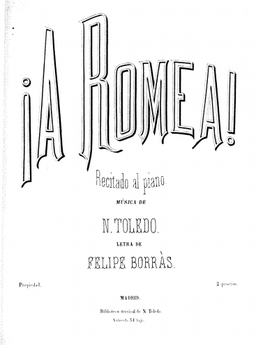 Toledo - ¡ A Romea ! - Score