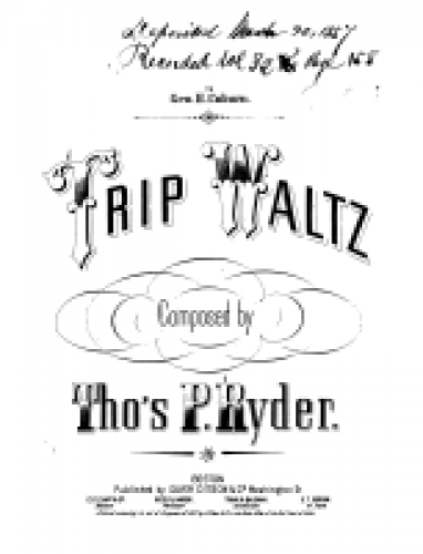 Ryder - Trip Waltz - Piano Score - Score