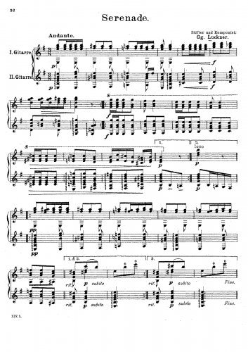 Luckner - Serenade - Score